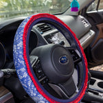 Natural Life Steering Wheel Cover - Diamond Bandana Navy - Lace and Grace Boutique