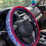 Natural Life Steering Wheel Cover - Diamond Bandana Navy - Lace and Grace Boutique