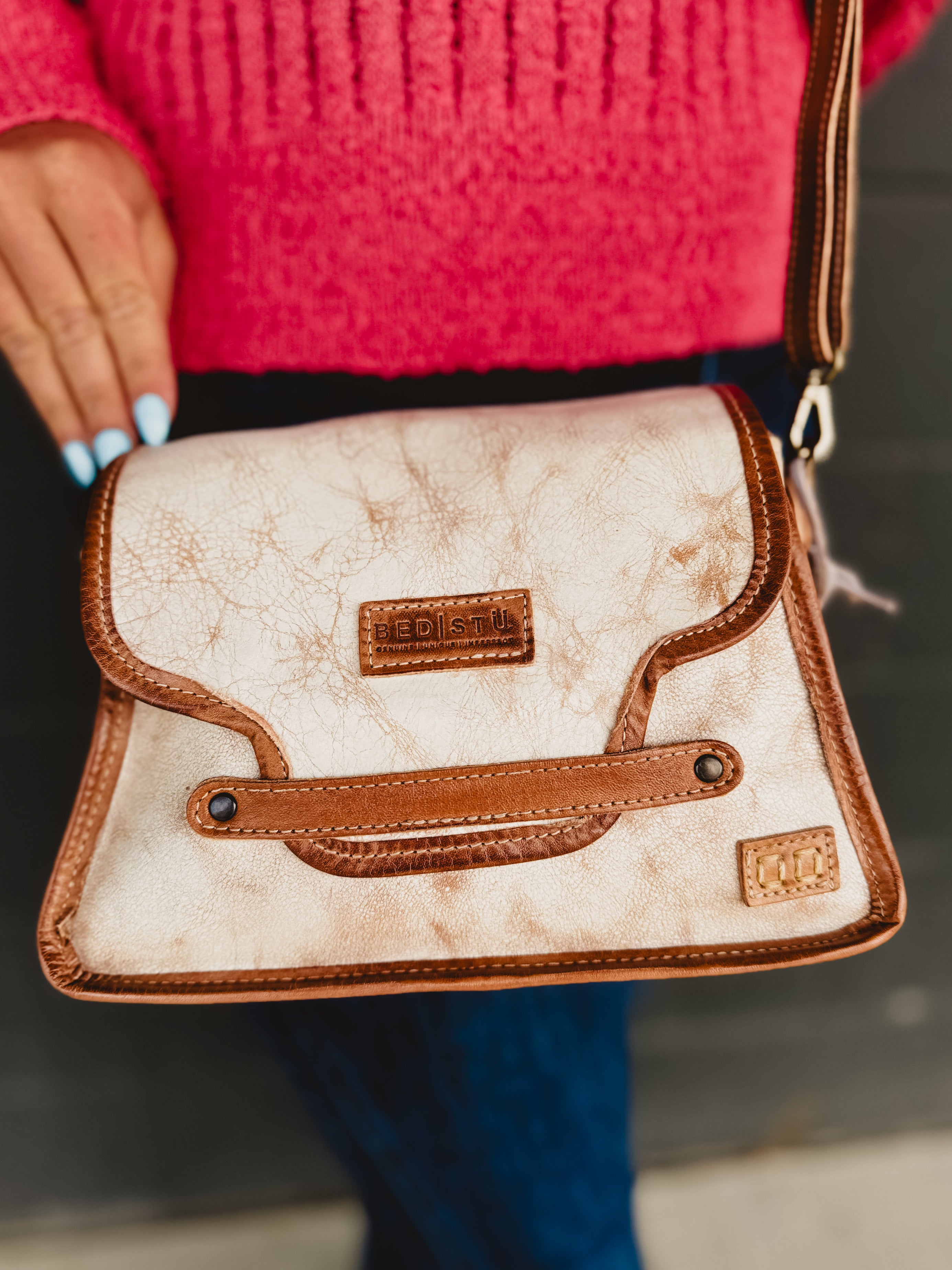 BedStu Ceremonious Crossbody Bag - Nectar Lux Tan Rustic - Lace and Grace Boutique