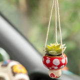 Natural Life Mini Hanging Mushroom Succulent