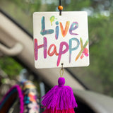 Natural Life Car Air Freshener - Live Happy