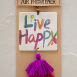 Natural Life Car Air Freshener - Live Happy