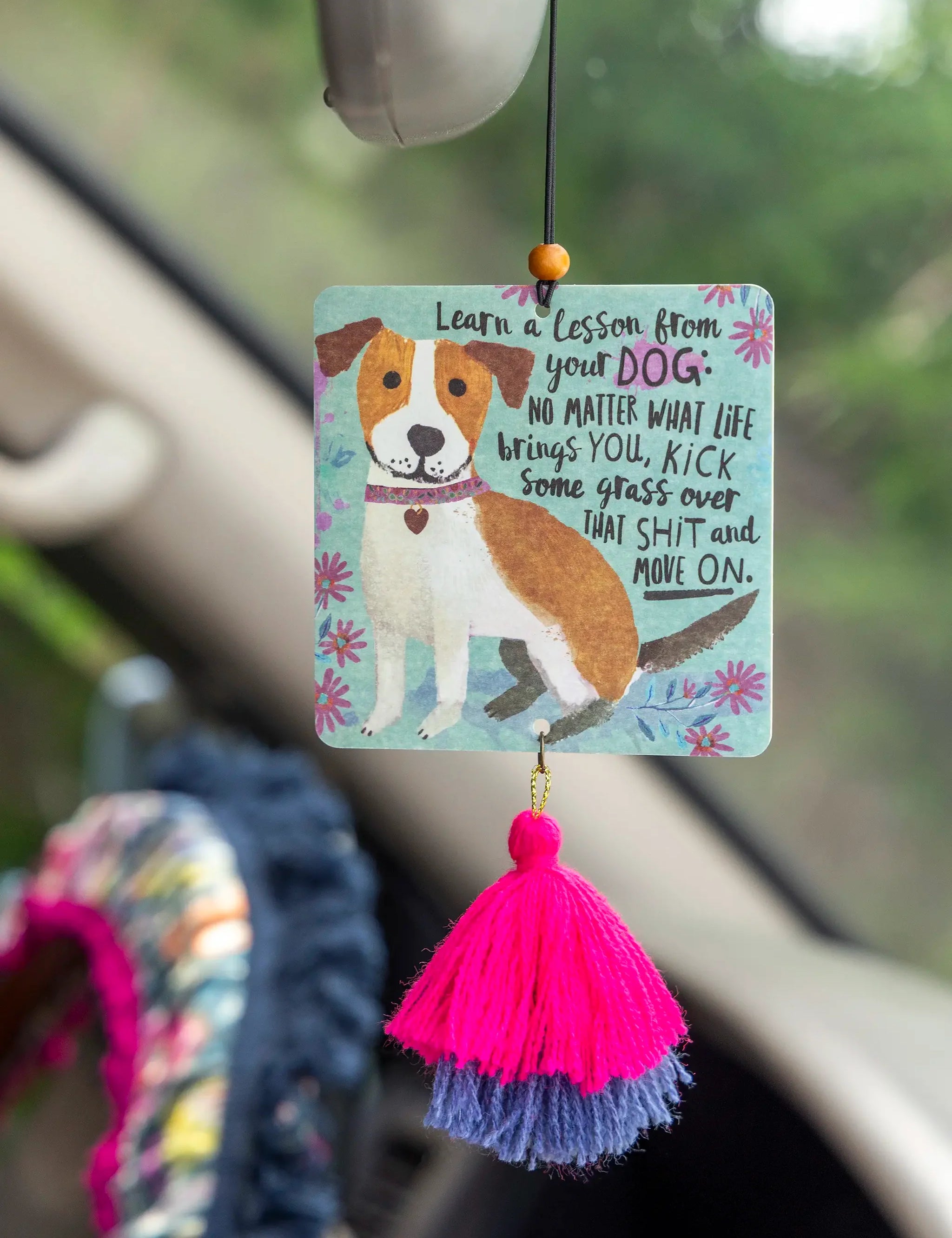 Natural Life Car Air Freshener - Lesson From Your Dog - Lace and Grace Boutique