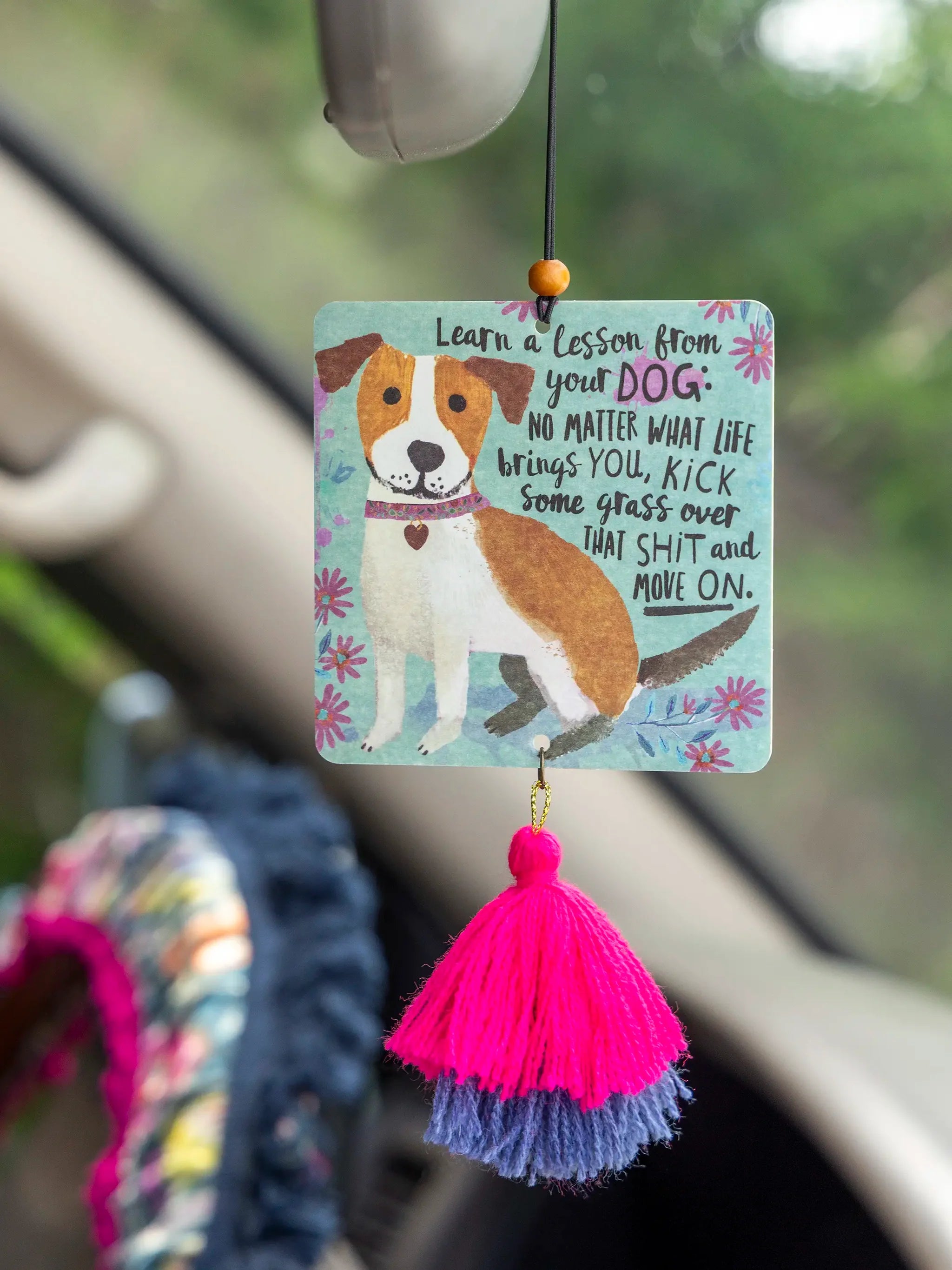 Natural Life Car Air Freshener - Lesson From Your Dog - Lace and Grace Boutique