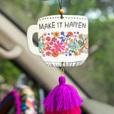 Natural Life Car Air Freshener - Coffee Cup - Lace and Grace Boutique