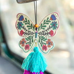 Natural Life Car Air Freshener - Cream Butterfly - Lace and Grace Boutique