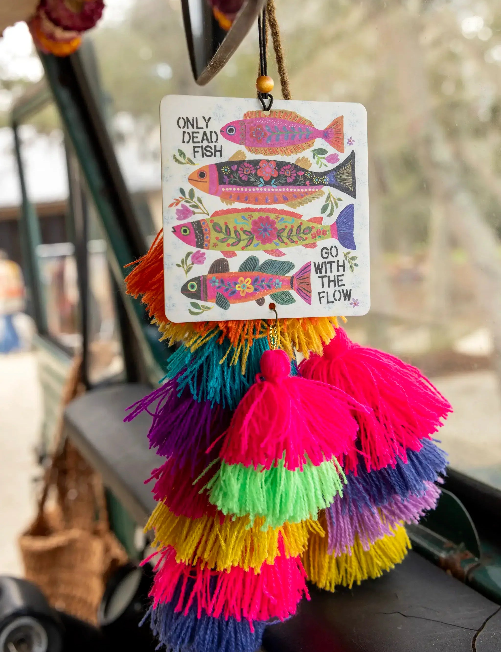 Natural Life Car Air Freshener - Go With The Flow - Lace and Grace Boutique