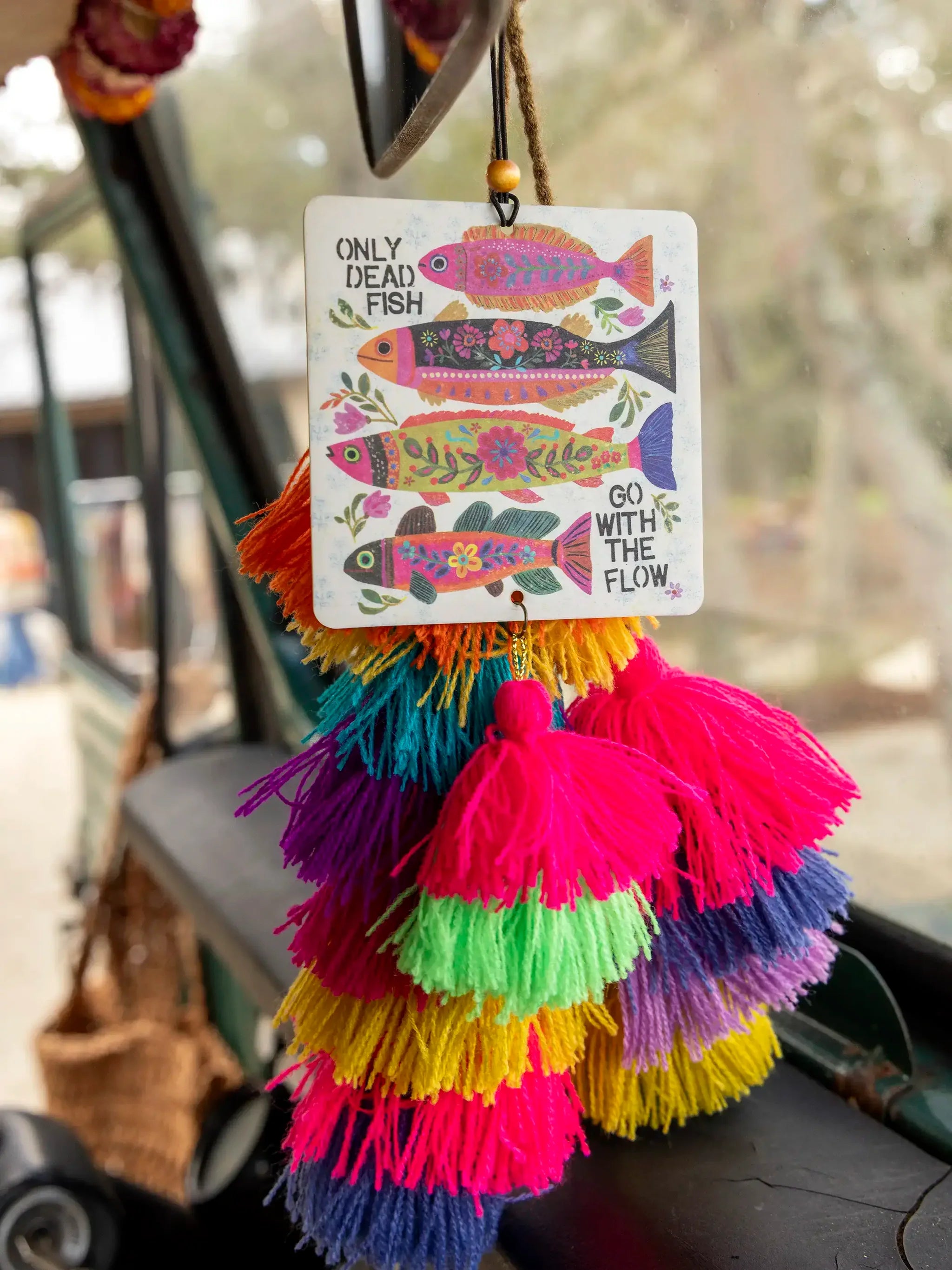 Natural Life Car Air Freshener - Go With The Flow - Lace and Grace Boutique