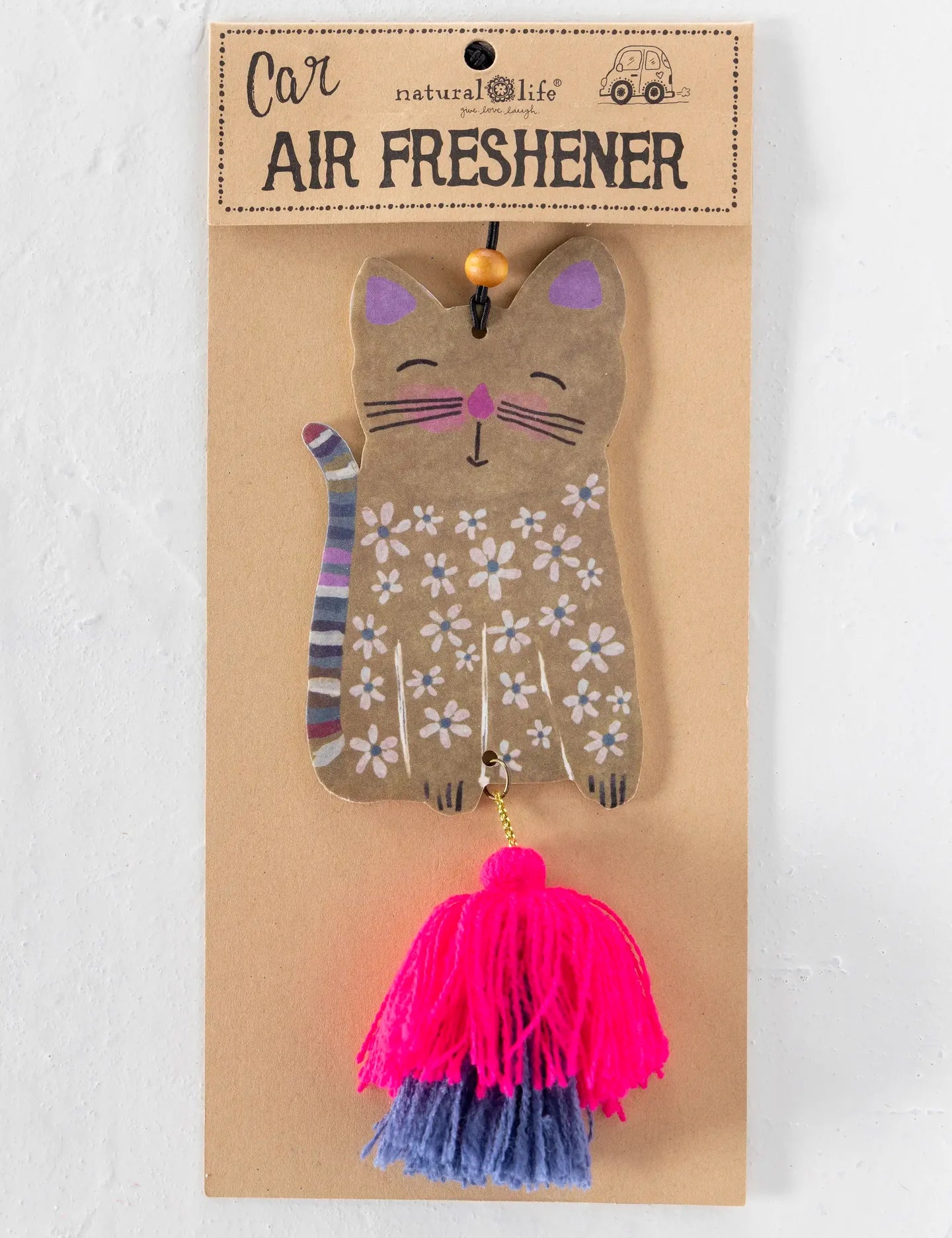 Natural Life Car Air Freshener - Cat - Lace and Grace Boutique