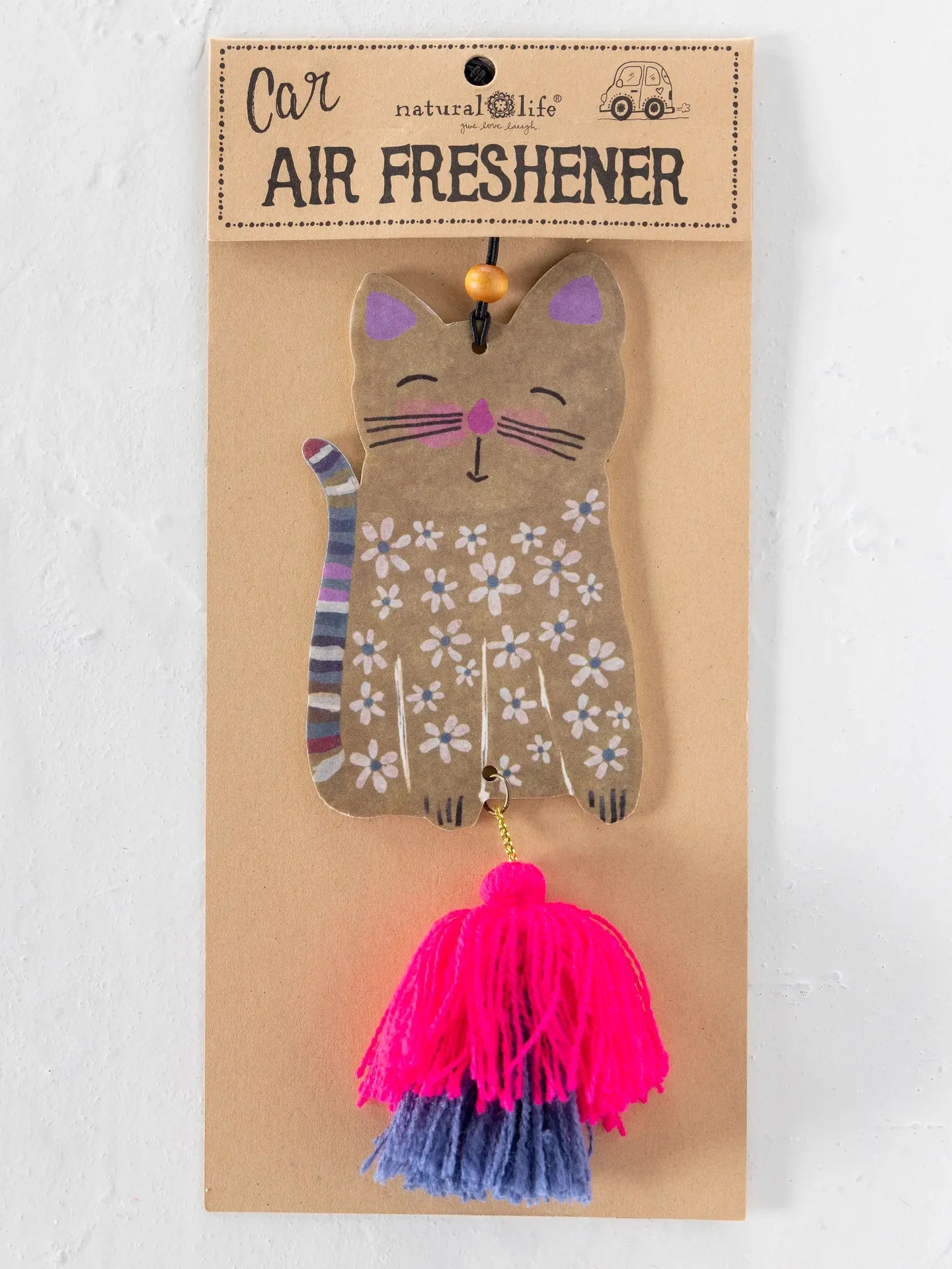 Natural Life Car Air Freshener - Cat - Lace and Grace Boutique