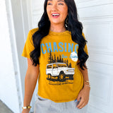 Chasing The Sunset Mineral Wash Graphic Tee - Mustard