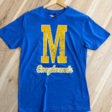 M Greyhounds Distressed Tee - Royal - Lace and Grace Boutique