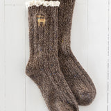 Natural Life Little Things Embroidered Socks - Cat