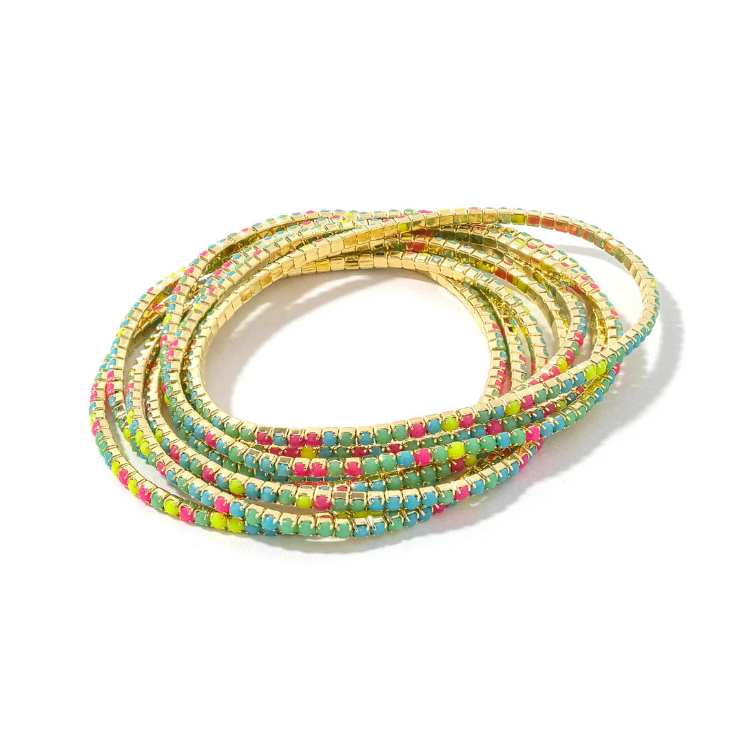 Errmish Confetti Bracelet Stack - Neon - Lace and Grace Boutique