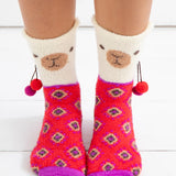 Natural Life Cozy Socks - Llama