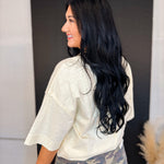 Mallard Duck Oversized T-Shirt - Cream - Lace and Grace Boutique