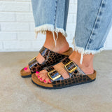 Birkenstock Arizona Embossed Leather Sandal - Black