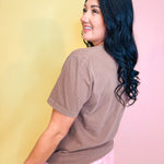 The Good News Graphic Tee - Espresso - Lace and Grace Boutique