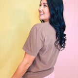 The Good News Graphic Tee - Espresso - Lace and Grace Boutique