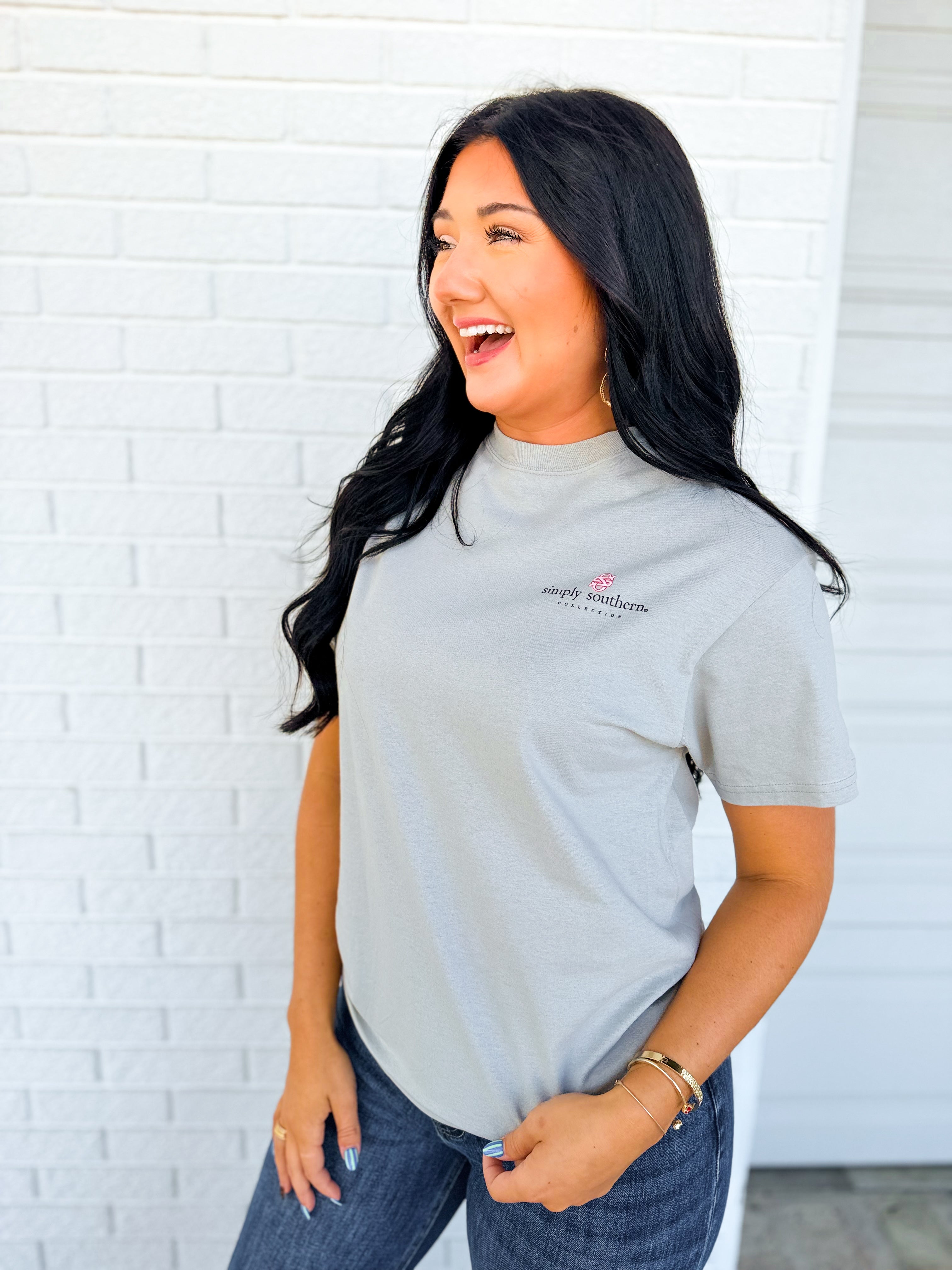 Simply Southern Be Still Graphic Tee - Lunar - Lace and Grace Boutique