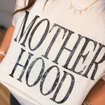 Motherhood Graphic Tee - Ivory/Black - Lace and Grace Boutique
