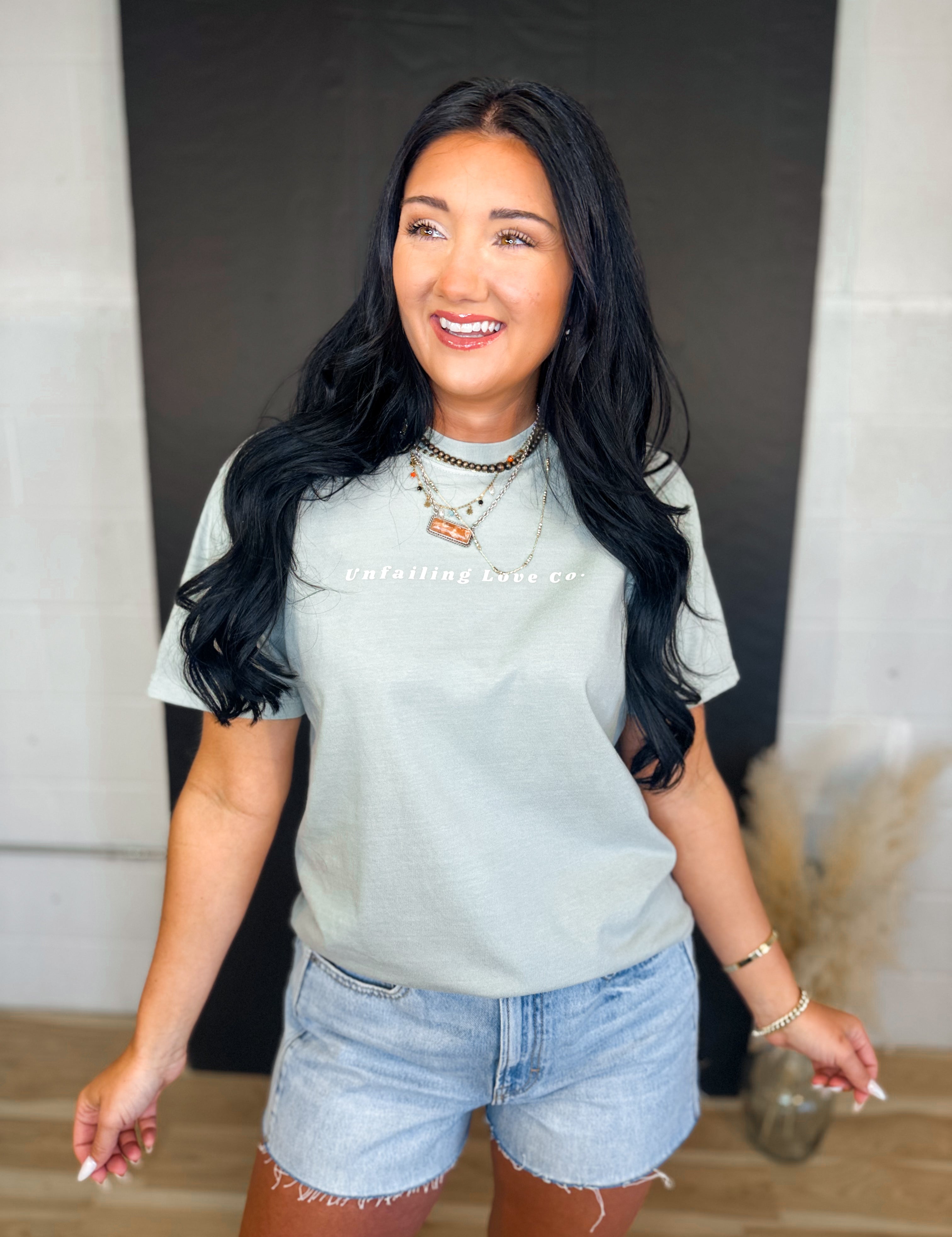 For The Record, Jesus Loves You Graphic Tee - Bay - Lace and Grace Boutique