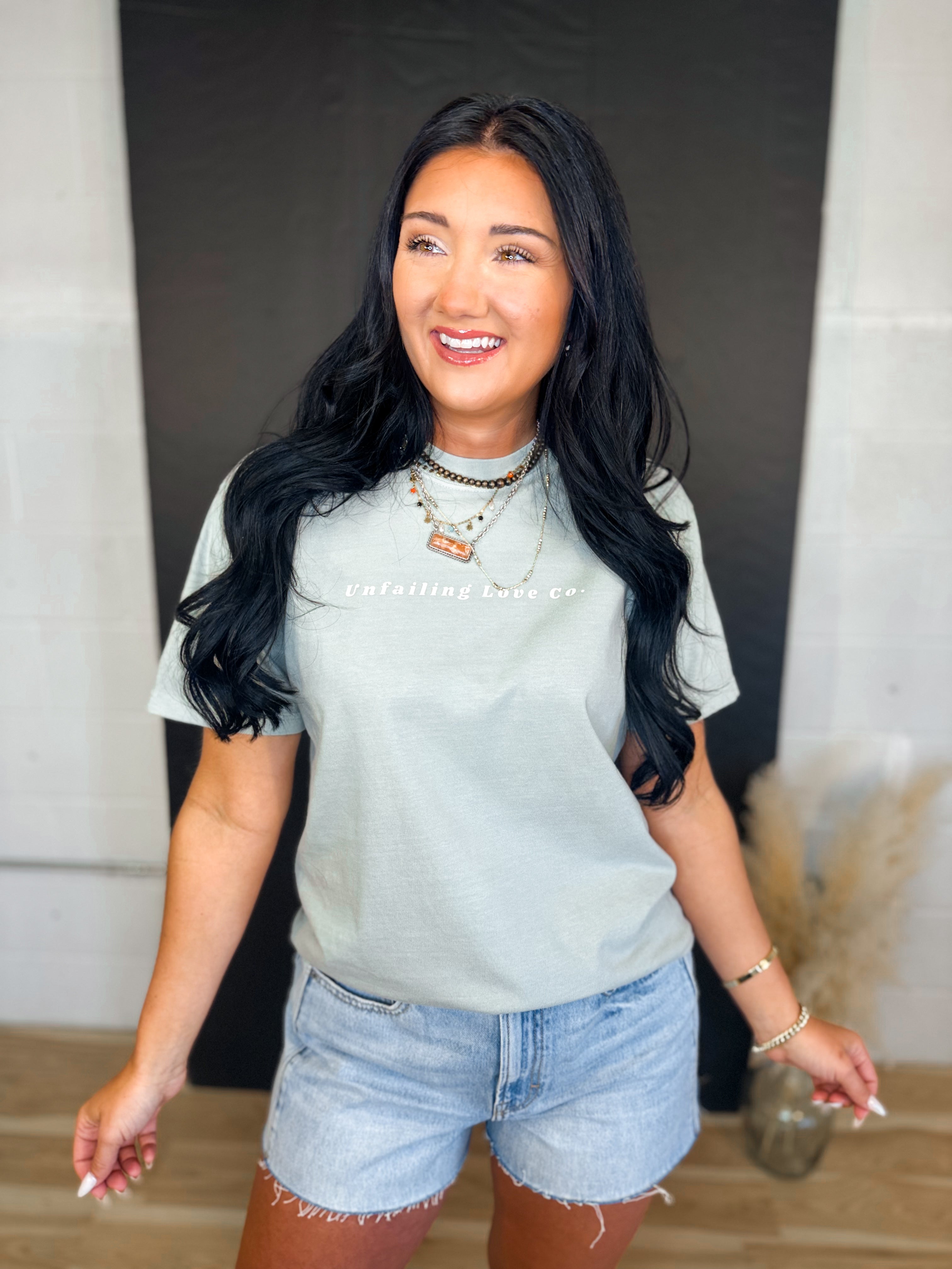 For The Record, Jesus Loves You Graphic Tee - Bay - Lace and Grace Boutique