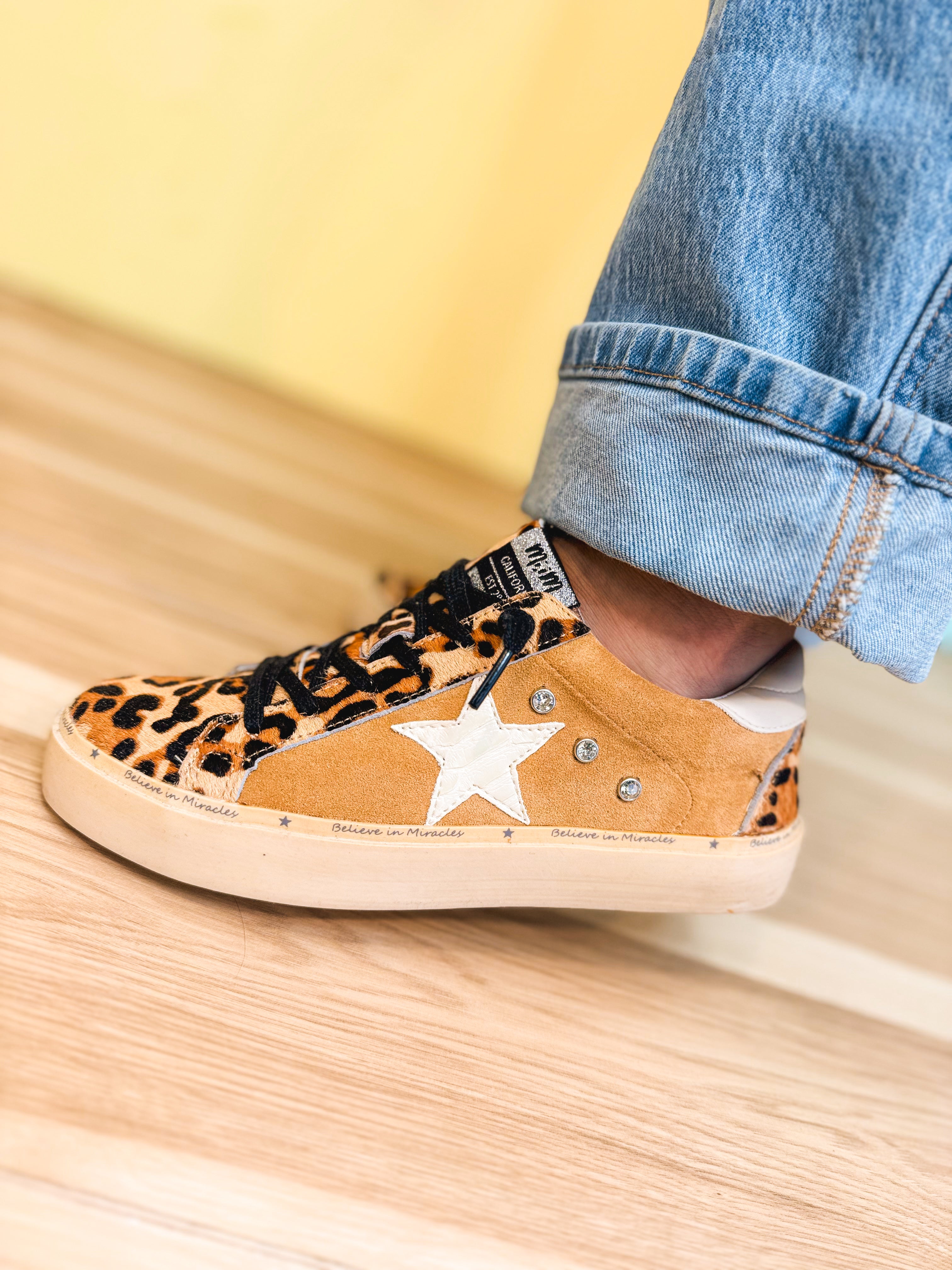 The Super Star Gaby Sneakers - Leopard - Lace and Grace Boutique