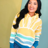 Simply Southern Patchwork Hoodie - Yellow Sun - Lace and Grace Boutique