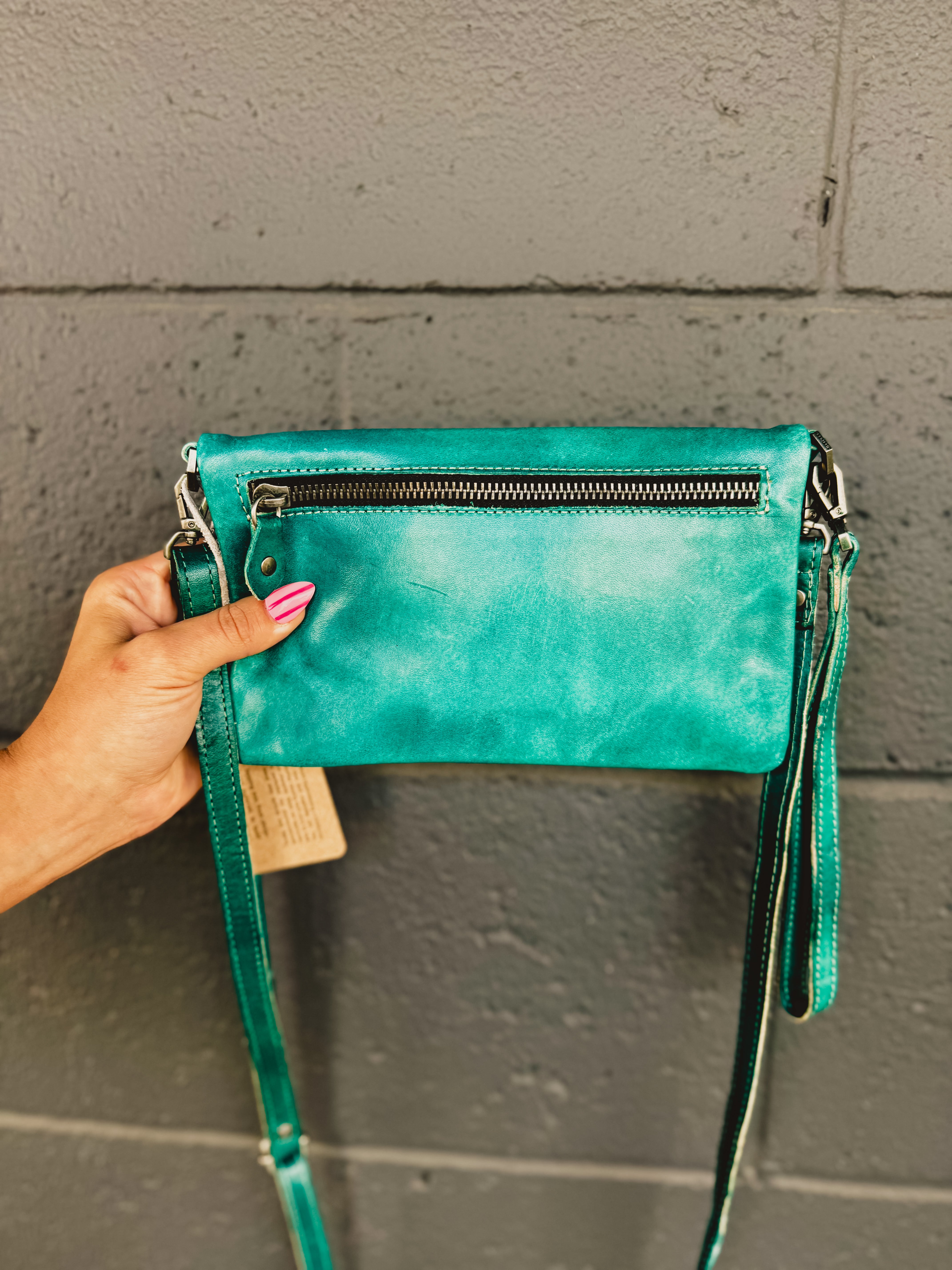 BedStu Cadence Crossbody - Arctic Teal Driftwood - Lace and Grace Boutique