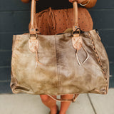 Bed|Stu Rockaway Shoulder Bag - Taupe Oats Rustic - Lace and Grace Boutique