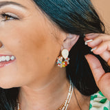 Beaded Cluster Earrings - Lace and Grace Boutique