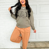 Natural Life Picnic Club Comfy Pocket Sweatshirt - Slate Grey