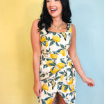 Vintage Lemonade Tulip Hem Midi Wrap Dress - Lace and Grace Boutique
