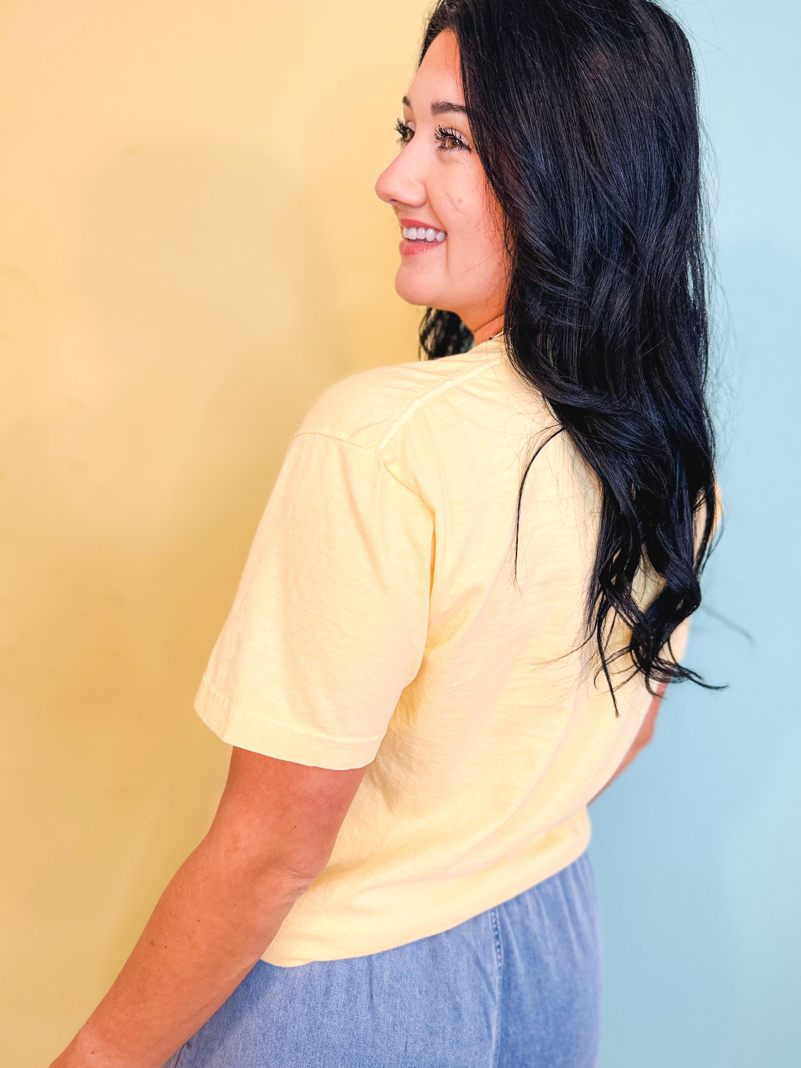 Praise God Graphic Tee - Butter - Lace and Grace Boutique