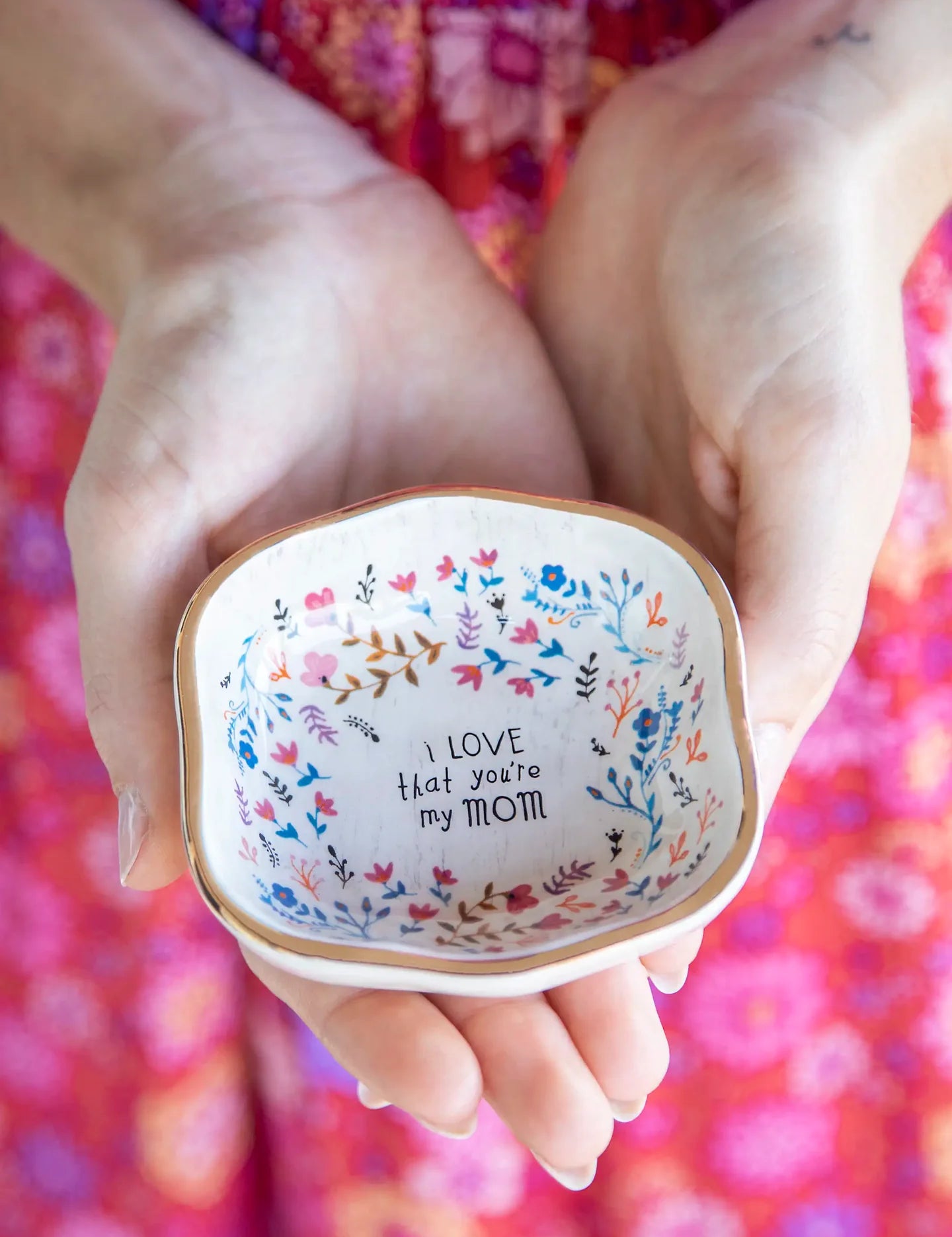 Natural Life Antiqued Trinket Bowl - Mom - Lace and Grace Boutique