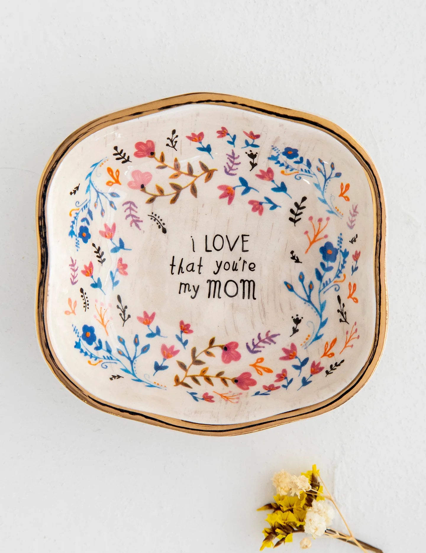 Natural Life Antiqued Trinket Bowl - Mom - Lace and Grace Boutique