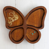 Natural Life Carved Wood Trinket Dish - Butterfly - Lace and Grace Boutique