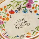 Natural Life Antiqued Trinket Bowl - Teacher - Lace and Grace Boutique
