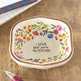 Natural Life Antiqued Trinket Bowl - Teacher - Lace and Grace Boutique