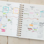 Natural Life 2026 12 Month Planner - Water Your Dreams - Lace and Grace Boutique