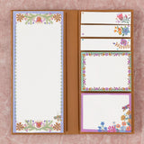 Natural Life Sticky Note Book - Mustard Folk Flower - Lace and Grace Boutique