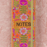 Natural Life Sticky Note Book - Mustard Folk Flower - Lace and Grace Boutique