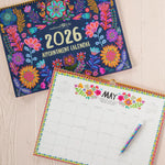 Natural Life 2026 Appointment Calendar - Blue Folk Floral - Lace and Grace Boutique