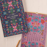 Natural Life 2026 Wall Calendar -  Navy Floral - Lace and Grace Boutique