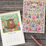 Natural Life 2026 Desk Calendar - Live Happy - Lace and Grace Boutique