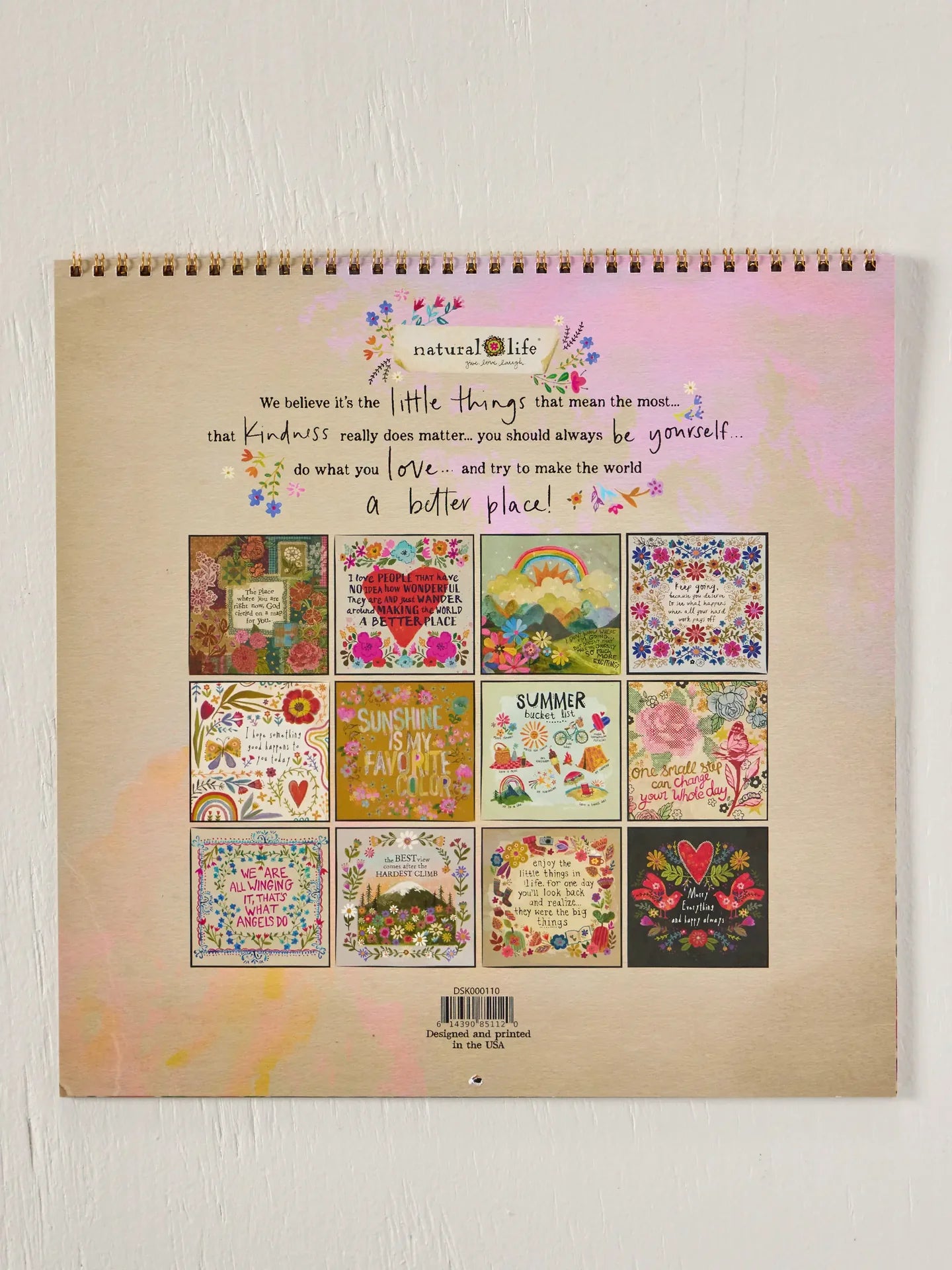 Natural Life 2027 Calendar - Live Happy - Lace and Grace Boutique