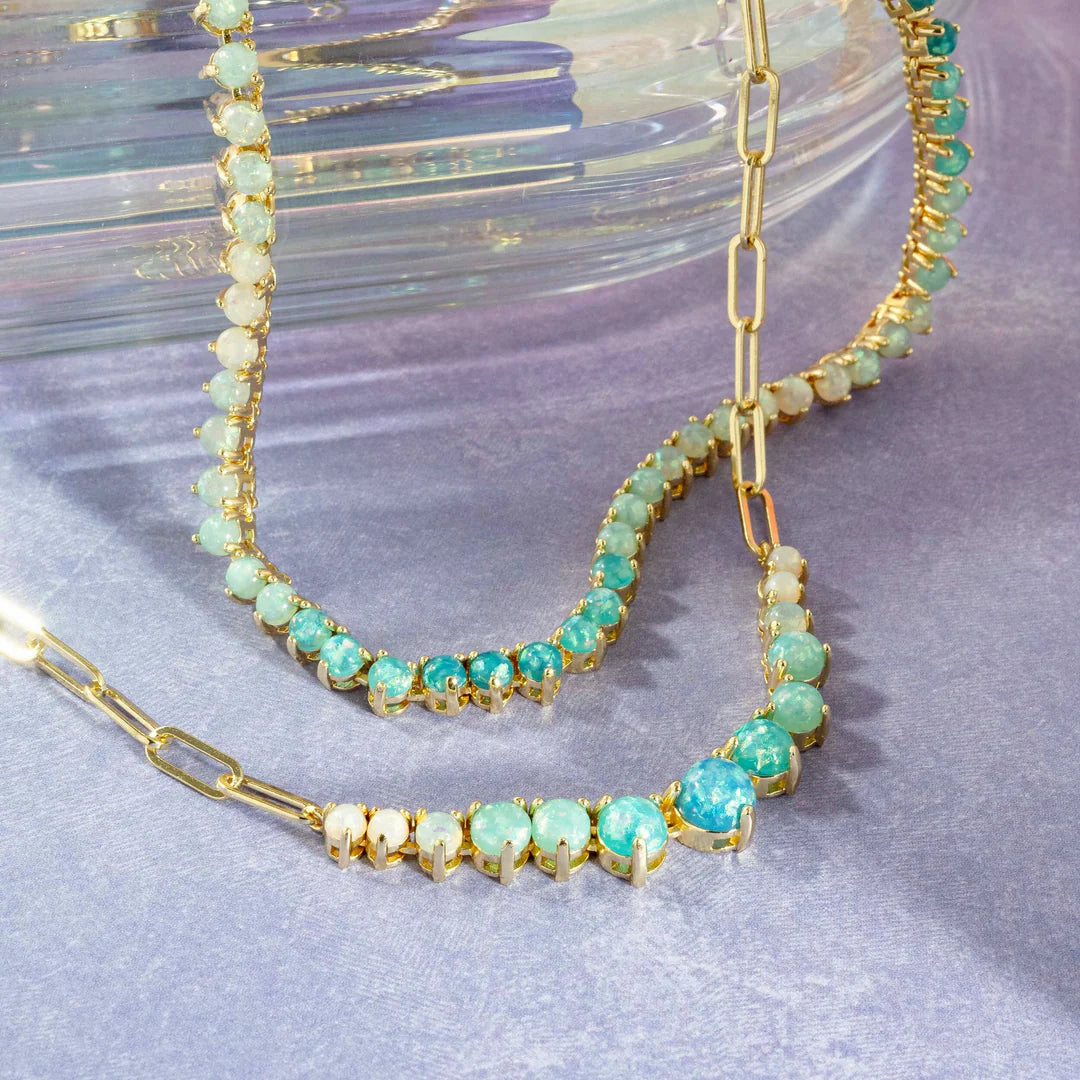 Erimish Horizon Necklace - Mint - Lace and Grace Boutique
