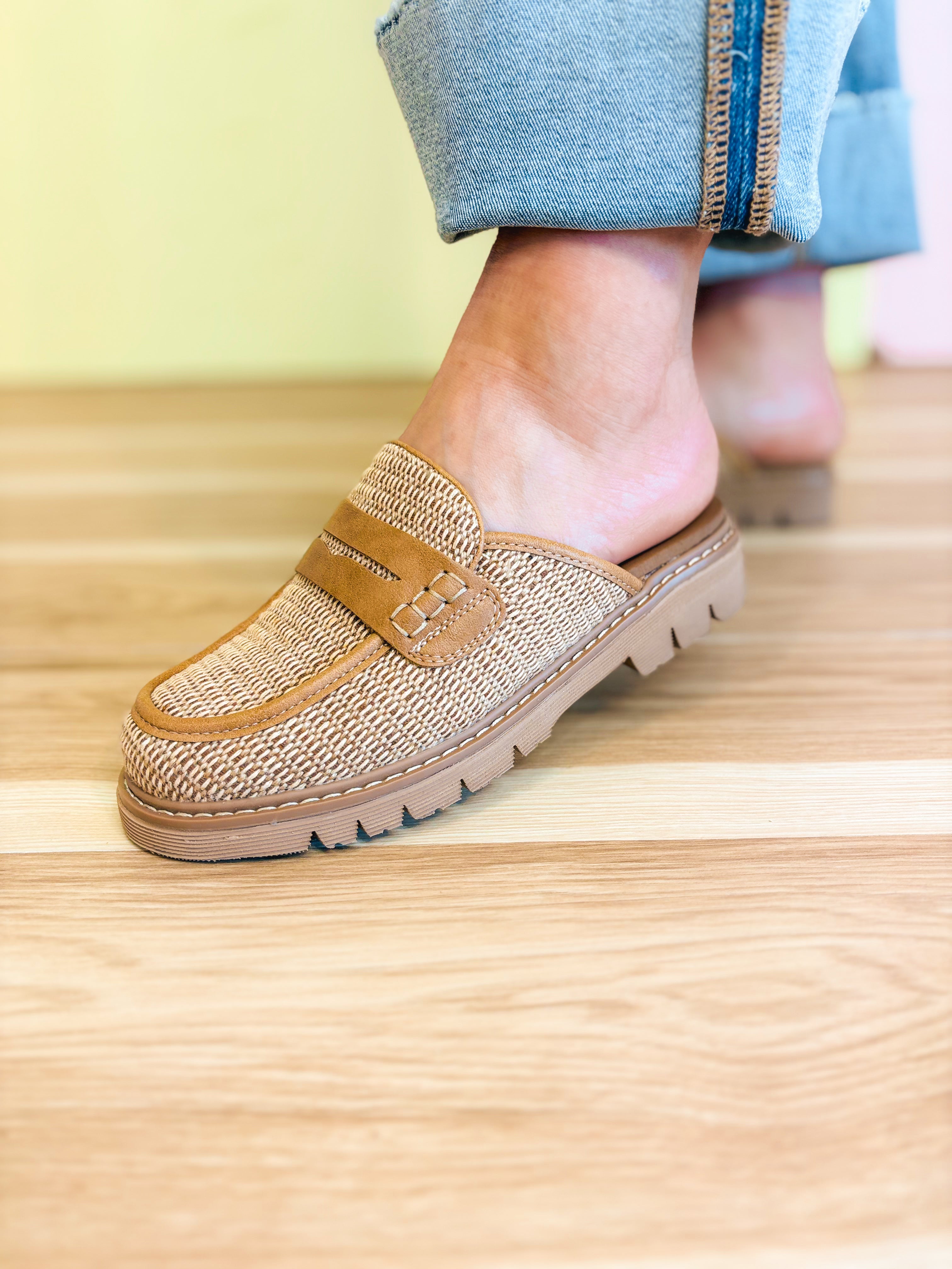 Am I Right Raffia Mules by Corkys - Lace and Grace Boutique
