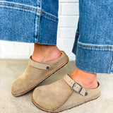 Birkenstock Lutry Premium Shearling Clog - Taupe
